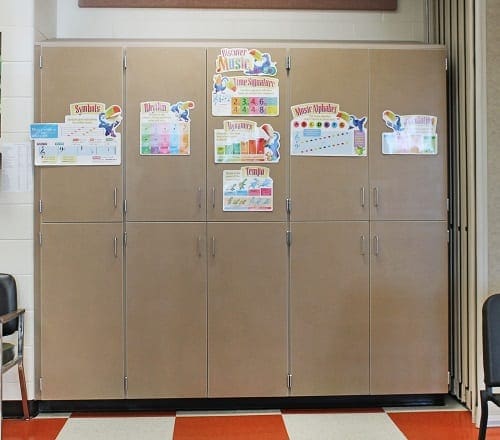 Locker Cabinets at Alma Schrader School