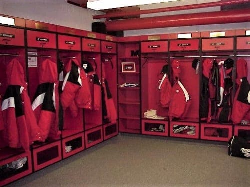 SEMO locker room lockers