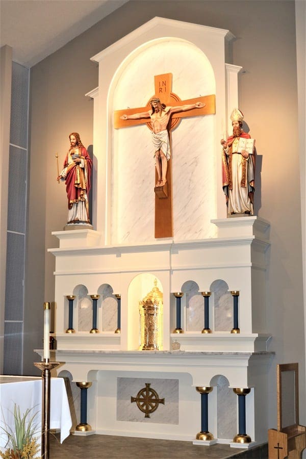 St. Ambrose Church Altar and Crucifix