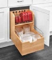 base cabinet pullout storage container organizer