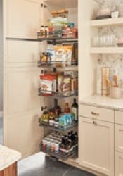 complete system swing out tall pantry