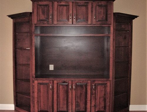 entertainment center by S&W Cabinets
