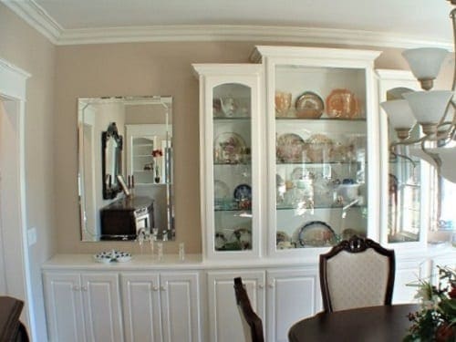 hutch and china cabinet by S&W Cabinets