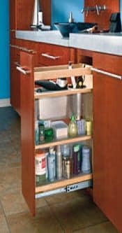pullout grooming bathroom organizer