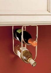 under cabinet wine bottle holder