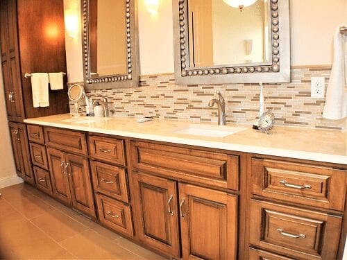 Janet's Master Bathroom Vanity by S&W Cabinets