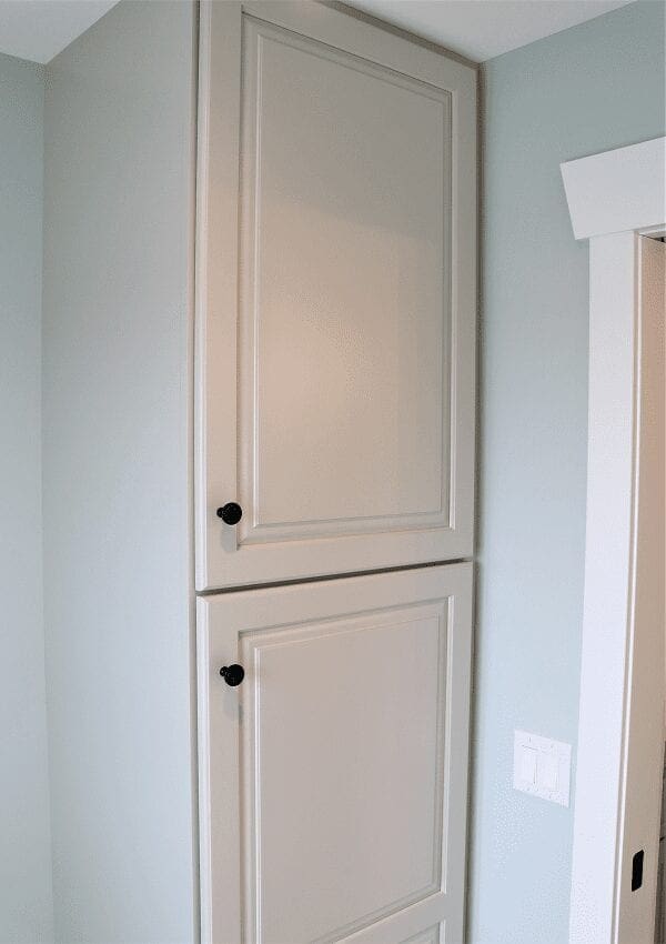Zach & Jacklyn Essner Project Master Bathroom Linen Cabinet by S&W Cabinets
