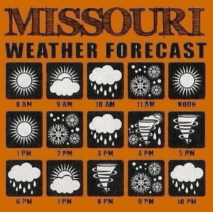Missouri weather forecast poster